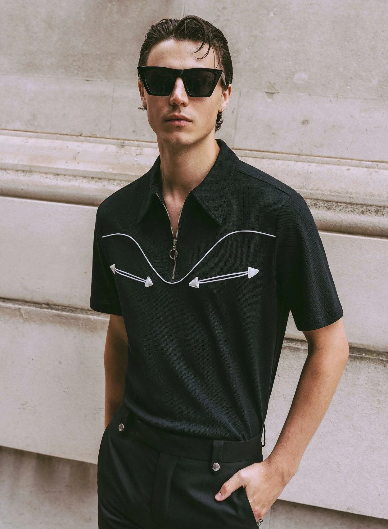 Black Western Polo 1 Black Western Polo