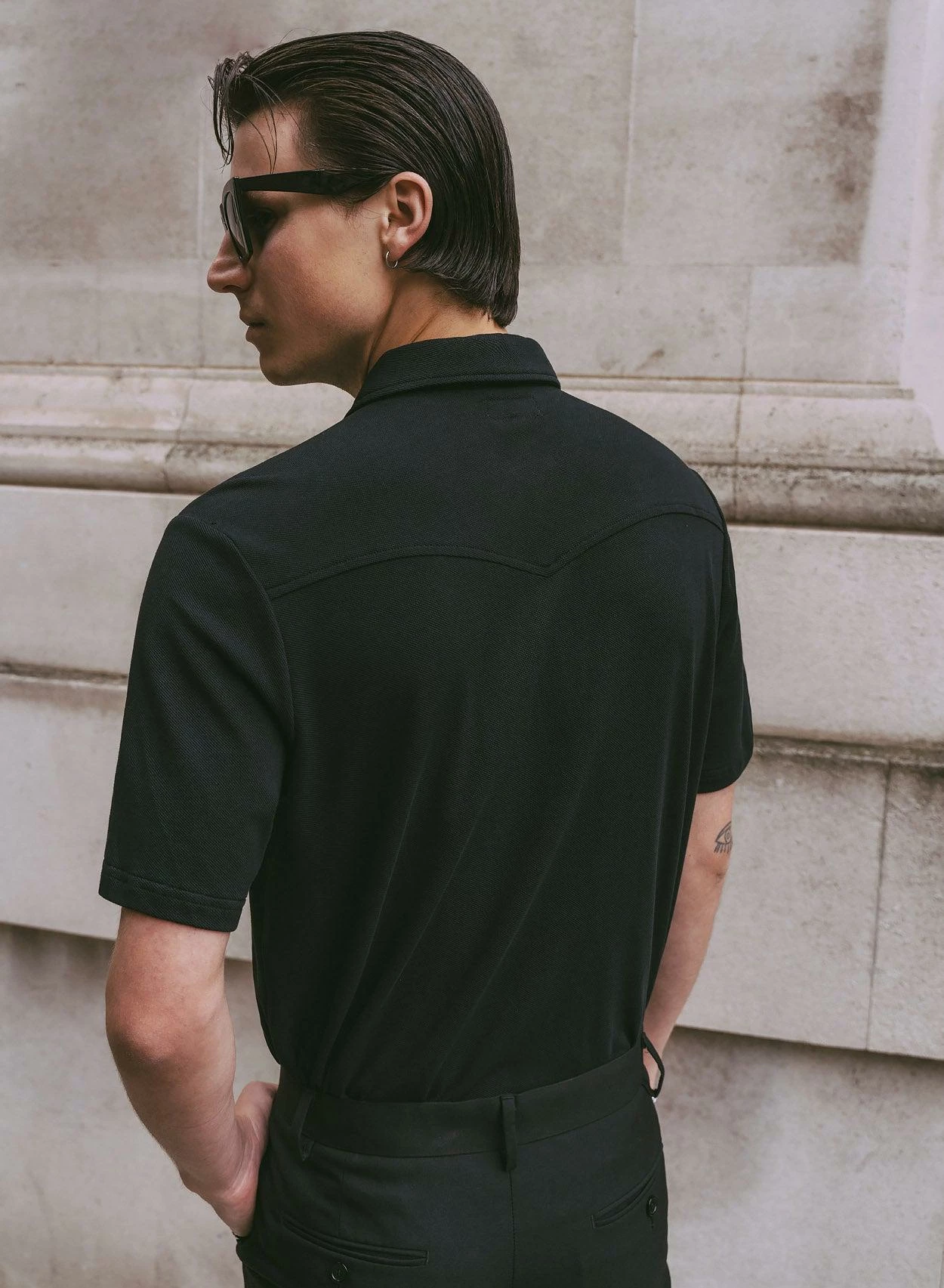 Black Western Polo 3 Black Western Polo - Image 3