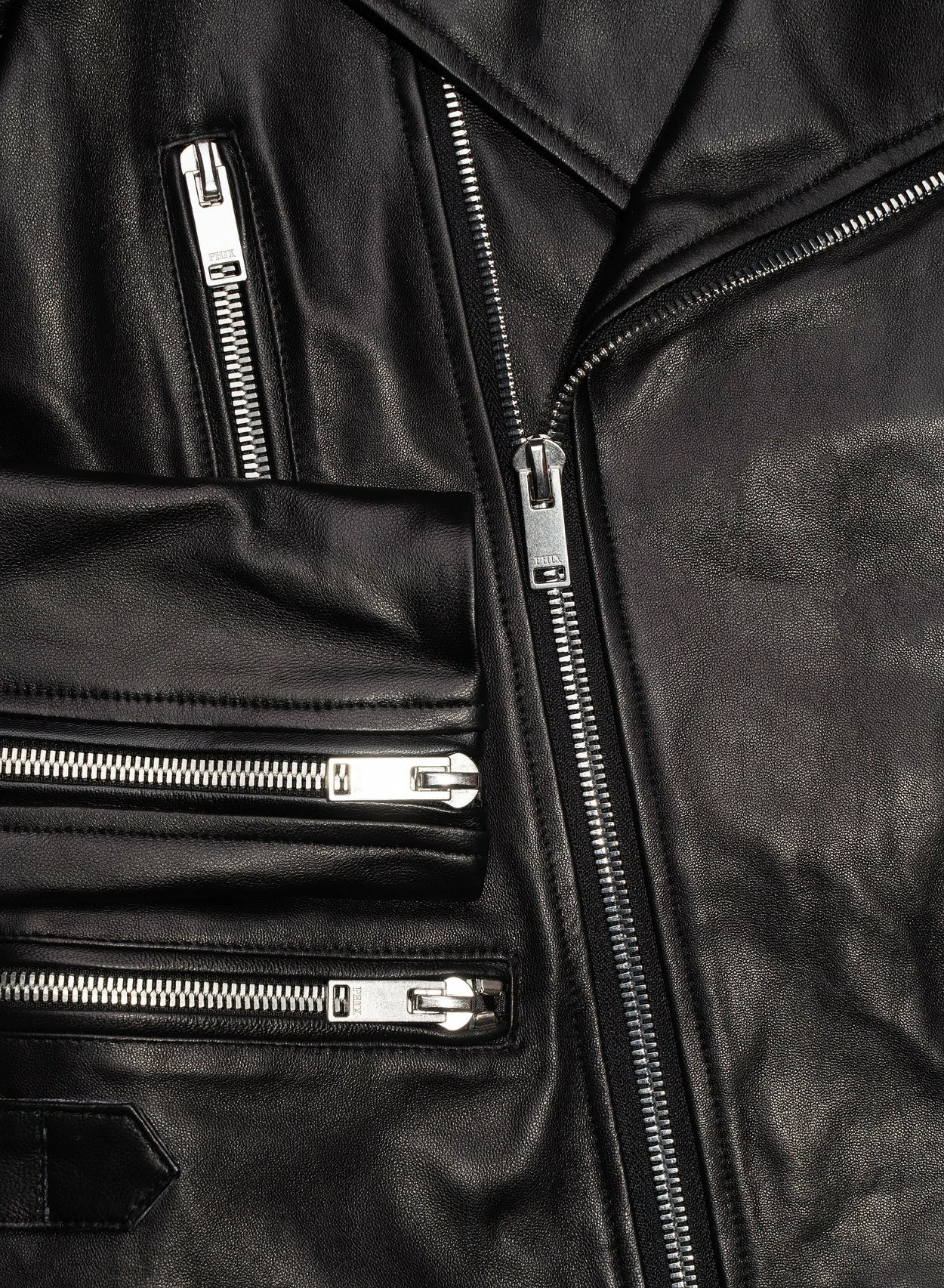 Black Leather Lucio Biker Jacket 12 Black Leather Lucio Biker Jacket - Image 12