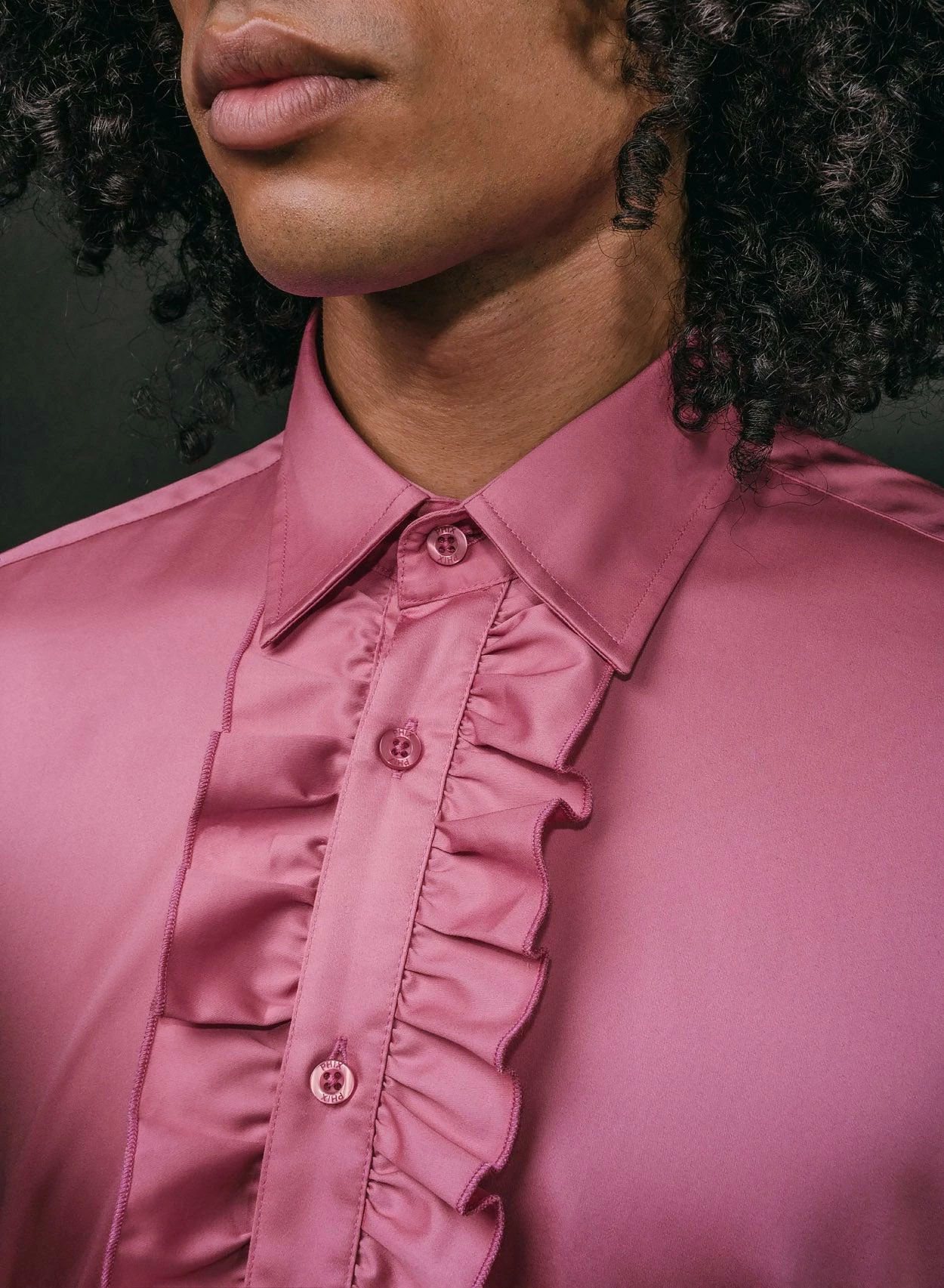 Pink Cotton Poplin Ruffle Shirt 6 Pink Cotton Poplin Ruffle Shirt - Image 6