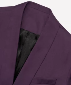 Purple Shawl Collar Suit Jacket -US Clothing Shop GMB09928
