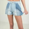 Two Tone Denim Carpenter Shorts