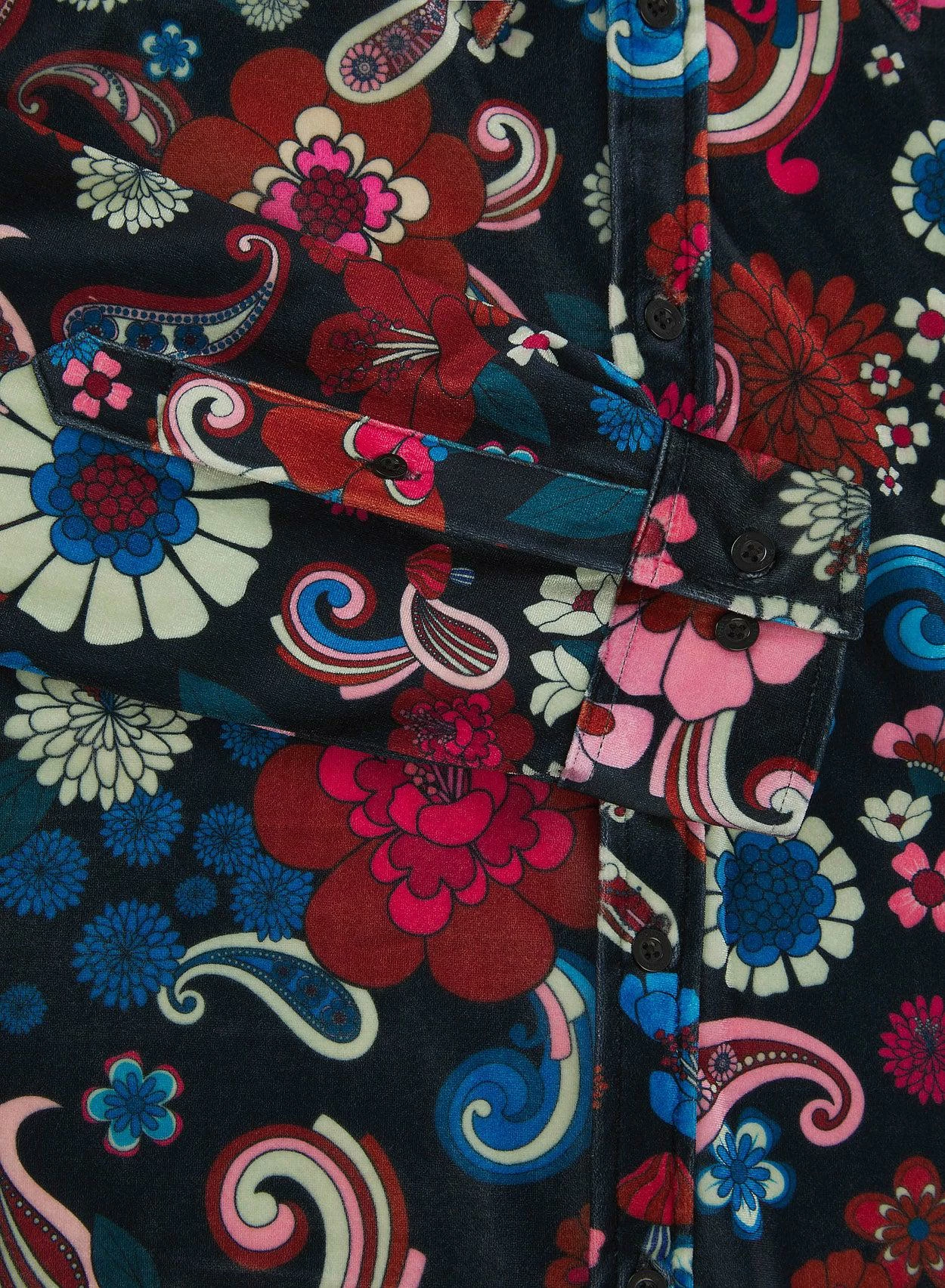 Paisley Psychedelic 60's Velvet Shirt 5 Paisley Psychedelic 60's Velvet Shirt - Image 5