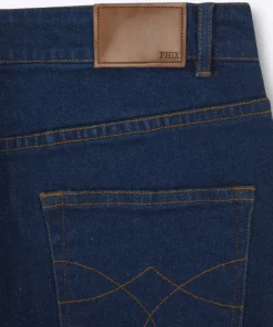 Blue Denim Western Pocket Flare Jeans 9 Blue Denim Western Pocket Flare Jeans -US Clothing Shop PHIXMENS0039