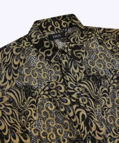Black Lace Gold Western Peacock Shirt -US Clothing Shop PHIXMENS0284 5183eed9 795e 4bdf aafe be261a216927