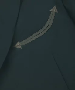 Dark Green Western Cropped Wool Blazer -US Clothing Shop PHIXMENS0548