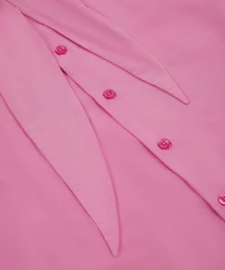 Pink Neck Tie Western Viscose Shirt 9 Pink Neck Tie Western Viscose Shirt -US Clothing Shop PHIXMENS0582