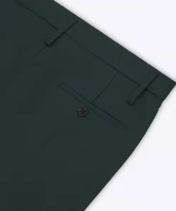 Dark Green Pin Tuck High Waisted Flared Trouser 9 Dark Green Pin Tuck High Waisted Flared Trouser -US Clothing Shop PHIXMENS0596