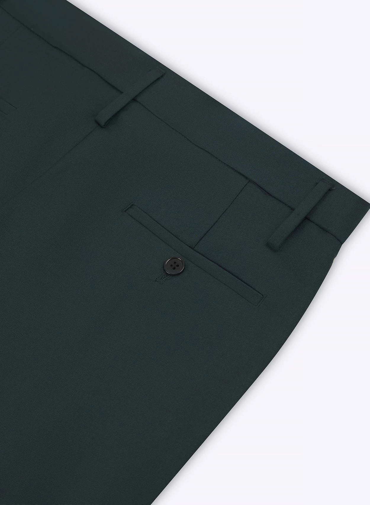 Dark Green Pin Tuck High Waisted Flared Trouser 5 Dark Green Pin Tuck High Waisted Flared Trouser - Image 5