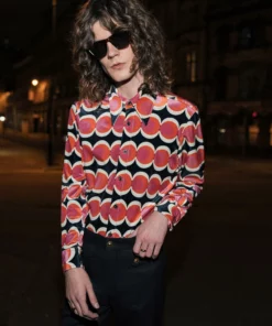 Pink Velvet 60's Geometric Shirt