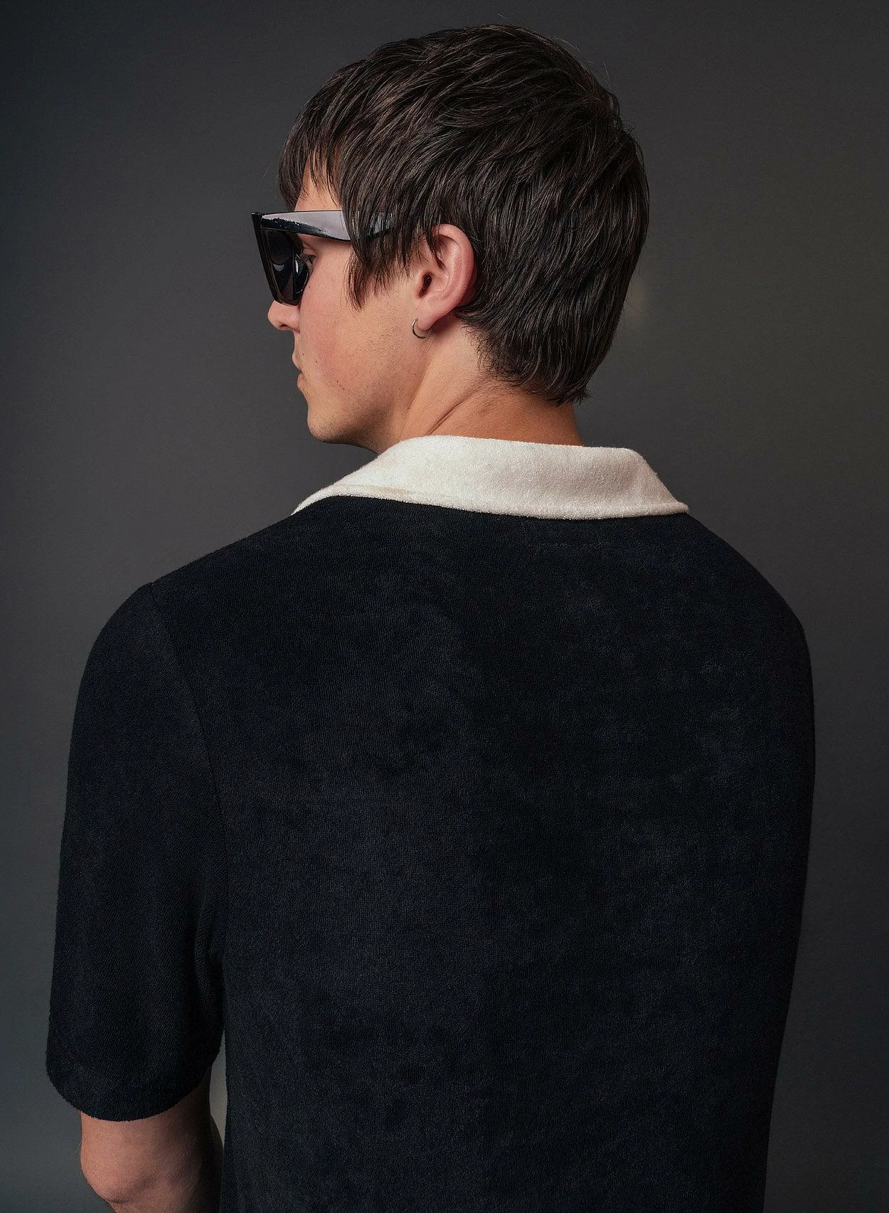 Terry Black 70's Cotton Short Sleeve Polo 4 Terry Black 70's Cotton Short Sleeve Polo - Image 4