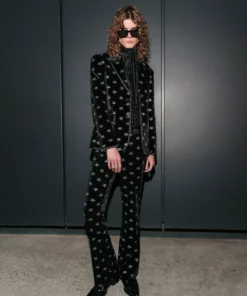 Bolan Star Velvet Flare Trousers -US Clothing Shop QOA02678