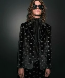 Black Velvet Bolan Star Blazer