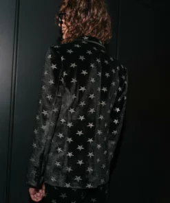 Black Velvet Bolan Star Blazer -US Clothing Shop QOA02865 2