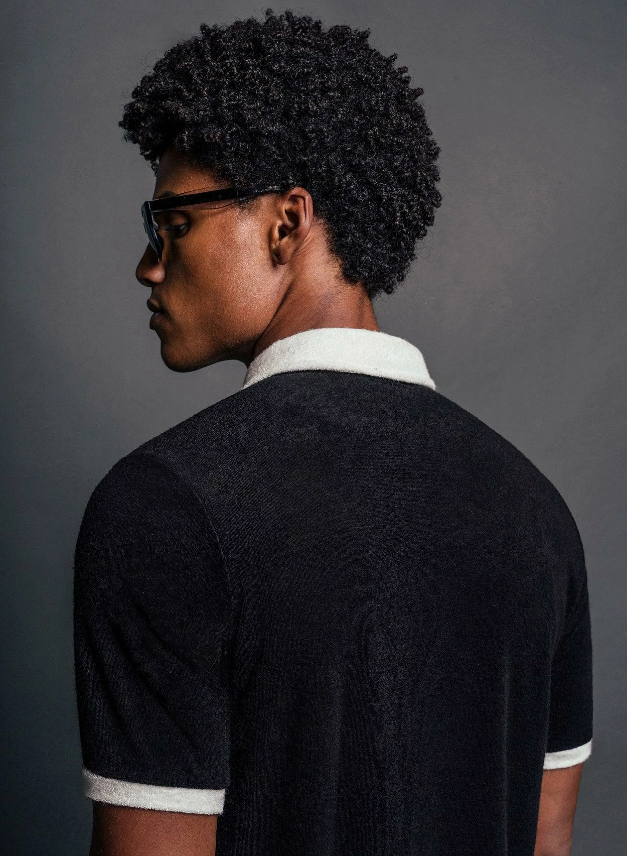 Terry Black 70's Full Zip Polo 5 Terry Black 70's Full Zip Polo - Image 5