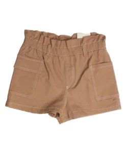 Taupe Paperbag Waist Cargo Shorts -US Clothing Shop SSP 14873 99077.1682112047