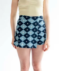 Argyle Daisy Skort