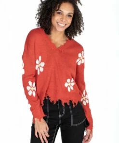 Baked Apple Daisy Sweater