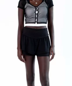 Black Active Skort