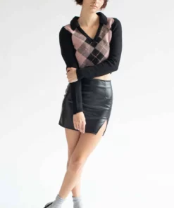Black Argyle Collared Sweater -US Clothing Shop black argyle collared sweater 2 54893.1692389579