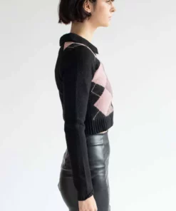 Black Argyle Collared Sweater -US Clothing Shop black argyle collared sweater 7 60312.1692389579