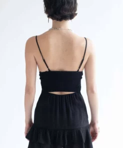 Black Crepe Ruched Front Party Dress -US Clothing Shop black crepe ruched front party dress 5 58189.1692308260