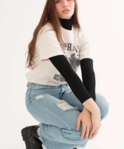 Black Ribbed Cropped Turtleneck Sweater 8 Black Ribbed Cropped Turtleneck Sweater -US Clothing Shop black cropped turtleneck sweater 2 51537.1692389400