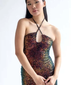 Black Disco Sequin Halter Mini Dress 7 Black Disco Sequin Halter Mini Dress -US Clothing Shop black disco sequin halter mini dress 2 52001.1666808065