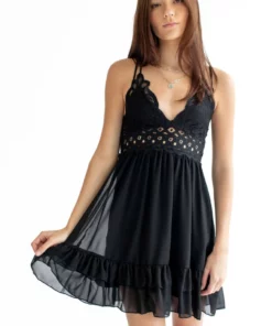 Black Lace Top Sundress 7 Black Lace Top Sundress -US Clothing Shop black lace top sundress 2 17214.1666808103