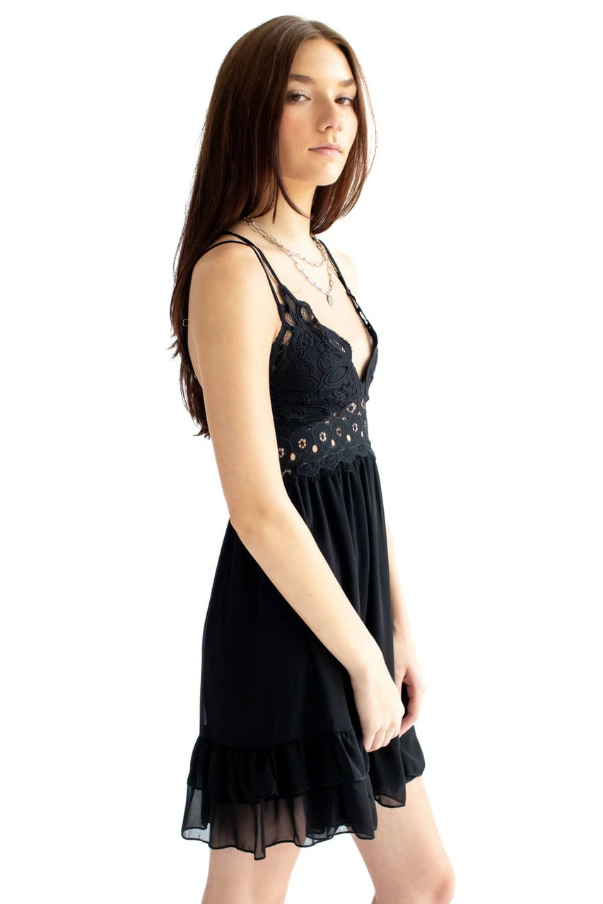 Black Lace Top Sundress 4 Black Lace Top Sundress - Image 4