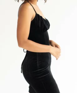Black Lace Up Back Velvet Mini Dress -US Clothing Shop black lace up back velvet mini dress 5 39916.1666807402