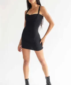 Black Lined Bust Mini Dress 8 Black Lined Bust Mini Dress -US Clothing Shop black lined bust mini dress 2 33421.1666807229