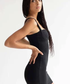 Black Lined Bust Mini Dress 7 Black Lined Bust Mini Dress -US Clothing Shop black lined bust mini dress 3 70626.1666807188