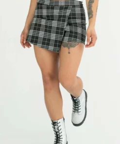 Black Plaid Skort -US Clothing Shop black plaid skort 4 63323.1666808377