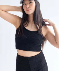 Black Teddi Cami & Shorts Set