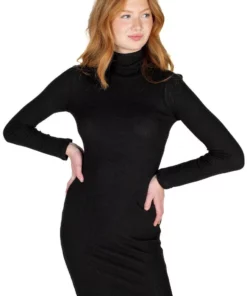 Black Turtleneck Sweater Dress