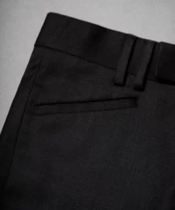 Black Wool Flared Trouser -US Clothing Shop black wool flared trouser 3