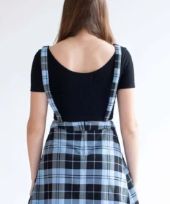 Blue Plaid Pleated Jumper 10 Blue Plaid Pleated Jumper -US Clothing Shop blue plaid pleated jumper 4 12067.1666807659