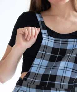 Blue Plaid Pleated Jumper 11 Blue Plaid Pleated Jumper -US Clothing Shop blue plaid pleated jumper 5 83142.1666807682