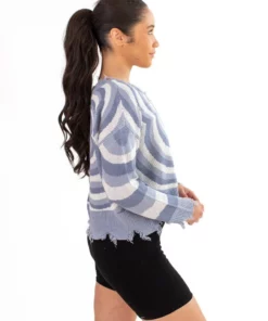 Blue Psychedelic Flower Sweater -US Clothing Shop blue psychedelic flower sweater 3 13513.1666806342