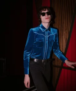 Blue Velvet Western Shirt