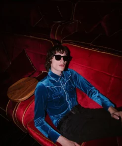 Blue Velvet Western Shirt -US Clothing Shop blue velvet western shirt 3