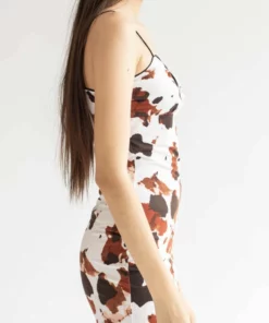 Brown Cow Milkmaid Mini Dress -US Clothing Shop brown cow print mini dress 4 42626.1666807626