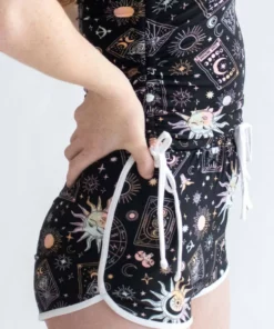 Celestial Tarot Card Dolphin Shorts