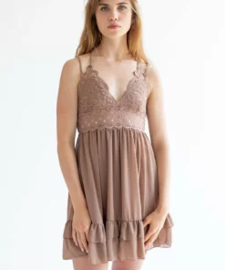 Cocoa Lace Top Sundress