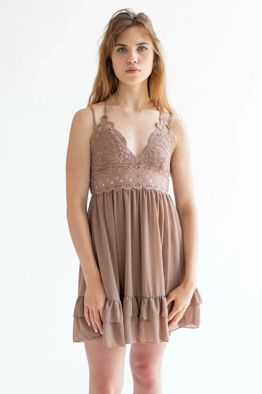 Cocoa Lace Top Sundress 1 Cocoa Lace Top Sundress
