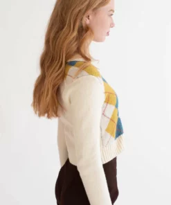 Cream Argyle Collared Sweater -US Clothing Shop cream argyle collared sweater 7 12649.1692389458