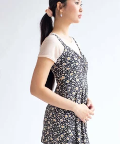 Black Daisy Knotted Summer Dress -US Clothing Shop daisy bustier dress 4 74317.1666809108