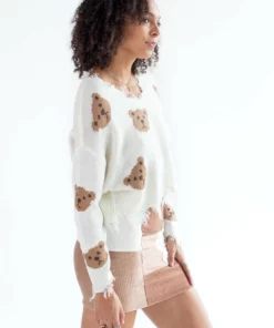 Distressed Bear Sweater -US Clothing Shop distressed bear sweater 4 45074.1692388912