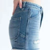 Distressed Carpenter Denim Shorts
